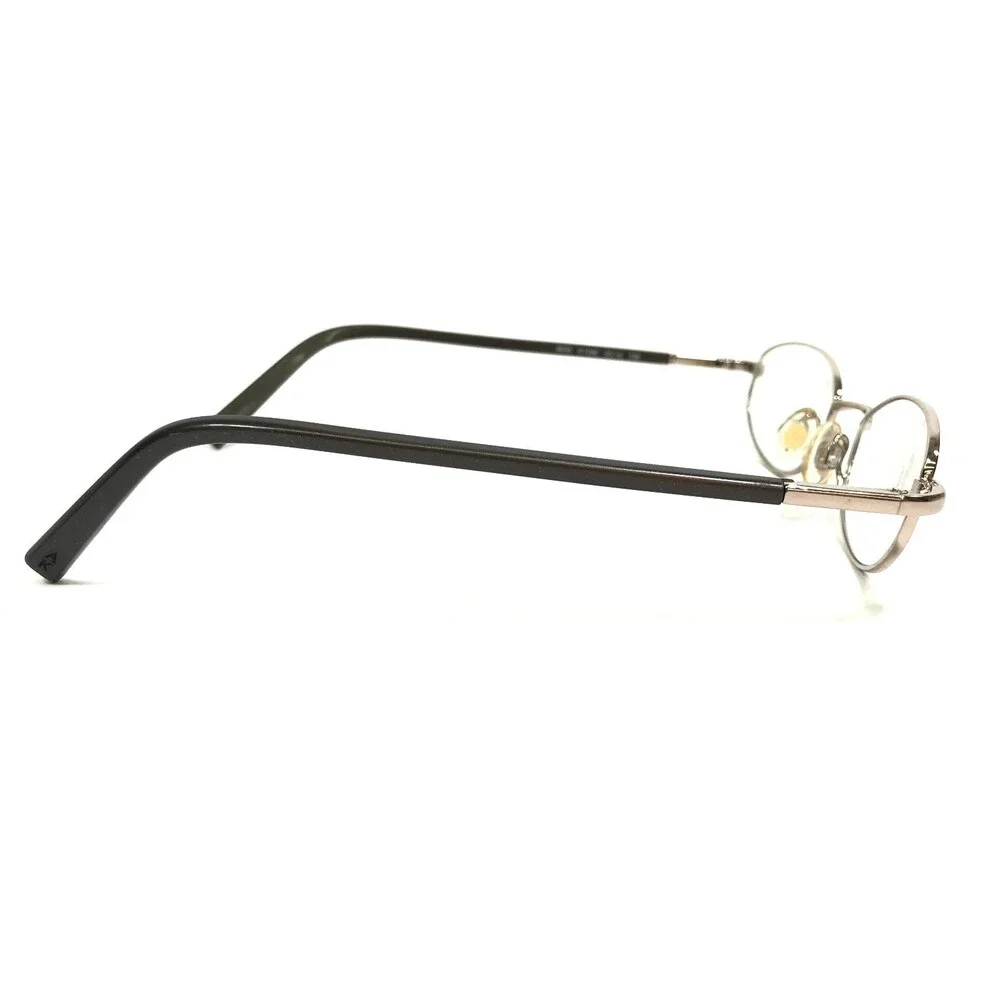 Anne Klein Eyeglasses Frames 9035 K1046 Brown Shiny Gold Oval 50-19-135